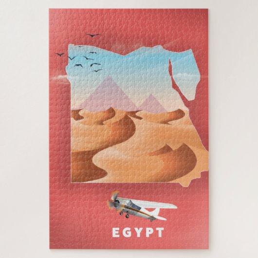 Puzzle Affiche de voyage en Egypte (Vertical)