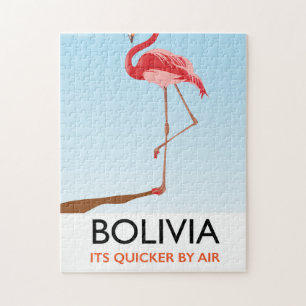 Puzzle Affiche de voyage flamant de Bolivie