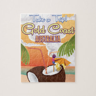 Puzzle Affiche de voyage Gold Coast, Australie