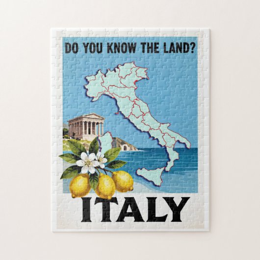Puzzle Affiche de voyage Italie (Vertical)