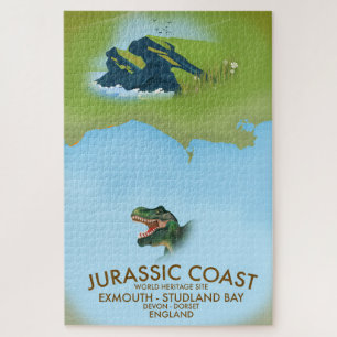 Puzzle Affiche de voyage Jurassic Coast Angleterre côte s