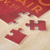 Puzzle Affiche de voyage logo américain (Côté)