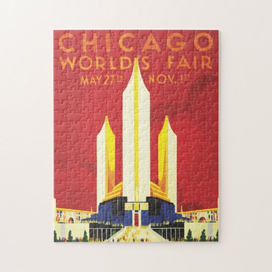 Puzzle Affiche de voyage logo américain (Vertical)