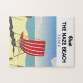 Puzzle Affiche de voyage Naze Beach Essex (Horizontal)
