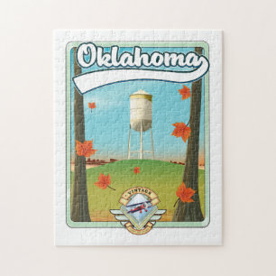 Puzzle Affiche de voyage Oklahoma