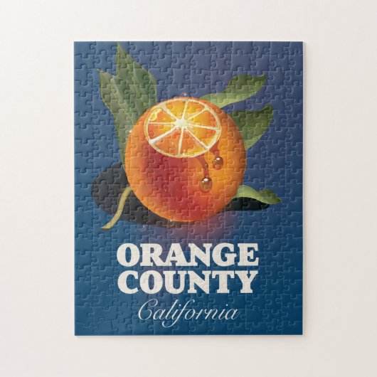 Puzzle Affiche de voyage Orange County California. (Vertical)