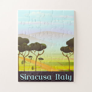Puzzle Affiche de voyage paysage de Syracuse Italie.