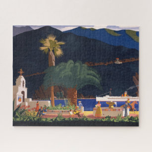 Puzzle Affiche de voyage - Père Noël Catalina Island, Cal