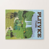 Puzzle affiche de voyage Plitvice Croatie (Horizontal)