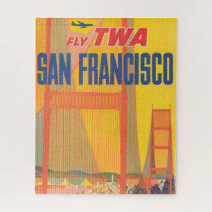 Puzzle Affiche De Voyage Pour Vol Twa À San Francisco