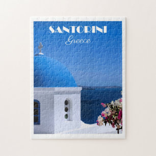 Puzzle Affiche de voyage Santorin, Grèce,