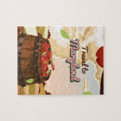 Puzzle Affiche de voyage vers le Maryland (Horizontal)
