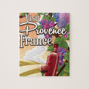 Puzzle Affiche de voyage vignoble Provence France