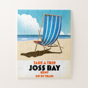 Puzzle Affiche de voyage vintage de Joss Bay Kent.