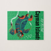 Puzzle Affiche de voyage vintage des îles Caïmans (Horizontal)
