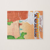 Puzzle Affiche de voyage vintage du Texas (Horizontal)