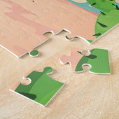 Puzzle Affiche de voyage vintage du Texas (Côté)