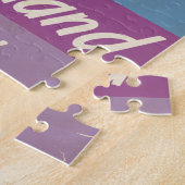 Puzzle affiche de voyage vintage en Nouvelle-Zélande (Côté)