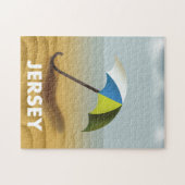 Puzzle Affiche de voyage vintage Jersey. (Horizontal)