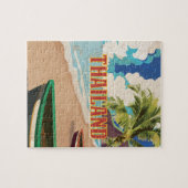 Puzzle Affiche de voyage vintage Thaïlande (Horizontal)