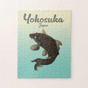 Puzzle Affiche de voyage Yokosuka Japon