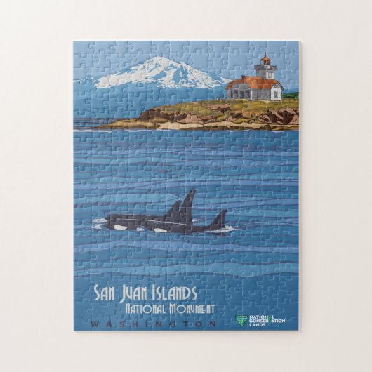 Puzzle Affiche du monument national des îles San Juan (Vertical)