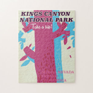 Puzzle affiche du parc national de Kings Canyon, Californ