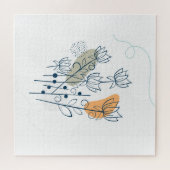 Puzzle Affiche feuille et fleurie (Horizontal)