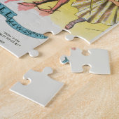 Puzzle Affiche jaune antique Mardi Gras (Côté)