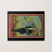 Puzzle Affiche Magie Vintage, Brush le Grand Magicien (Horizontal)