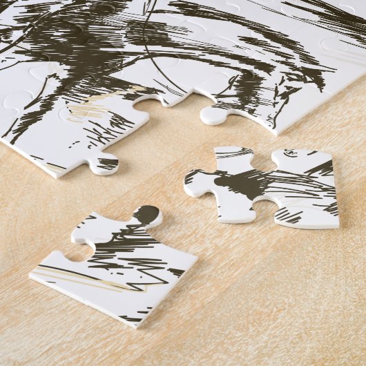 Puzzle Affiche USA Cowboy Travel (Côté)