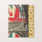 Puzzle Affiche vintage de Londres (Vertical)