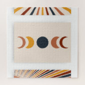 Puzzle Affiches Abstraites de la lune Sun Boho (Horizontal)