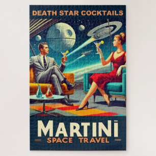 Puzzle Affiches de voyage spatiaux Martini cocktails de l