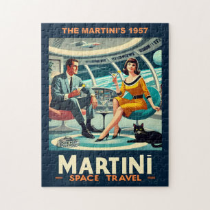 Puzzle Affiches de voyage spatiaux Martini Les Martini's