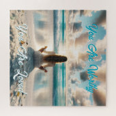 Puzzle Affirmation positive | Je suis digne de l'amour (Horizontal)