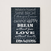 Puzzle Affirmations de devis motivationnelles (Vertical)