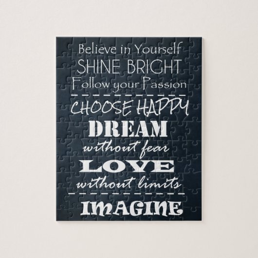 Puzzle Affirmations de devis motivationnelles (Vertical)
