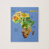 Puzzle Africa map (Vertical)