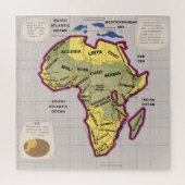 Puzzle Africa map (Vertical)