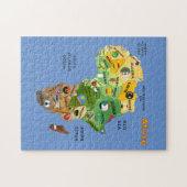 Puzzle Africa Map Flags (Horizontal)
