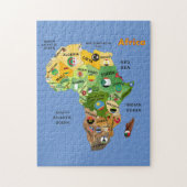 Puzzle Africa Map Flags (Vertical)