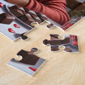 Puzzle africain américain de la Saint Valentin (Côté)