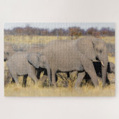 puzzle africain des éléphants (Horizontal)