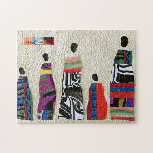 Puzzle African Family Collage by Alicia McDaniel Fine Art (Horizontal)