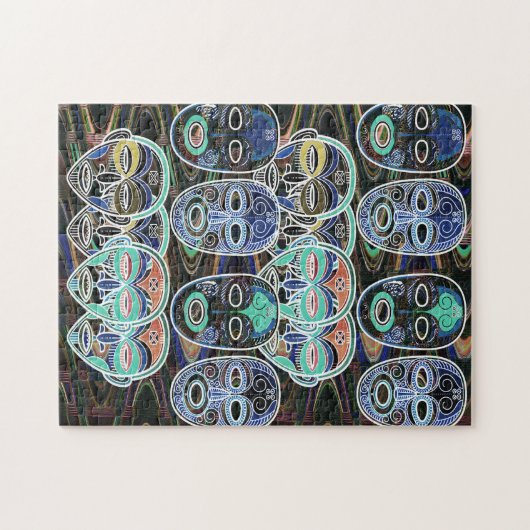 Puzzle African Masks V1 (Horizontal)