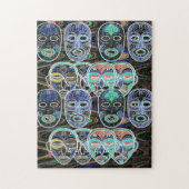 Puzzle African Masks V1 (Vertical)