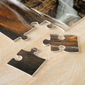 Puzzle  Afrique  Cascade  Eau orange. (Côté)