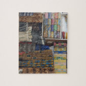 Puzzle Afrique, Ghana, Accra. Textile et artisanat d'Accr (Vertical)