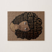 Puzzle Afro-Américain, Encourager les femmes, Brown (Horizontal)